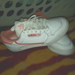 Women's Adidas CONTINENTAL 80 White/Pink